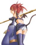  bat_wings blush demon_girl disgaea earrings elbow_gloves etna fang flat_chest gloves jewelry kasuga_yukihito makai_senki_disgaea panties pencil_skirt pointy_ears prinny red_eyes red_hair short_hair skirt skirt_lift smile tail thighhighs twintails underwear wings 