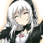  closed_eyes kurou_(niconicorin) pale_skin rozen_maiden smile solo suigintou 