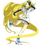  blonde_hair blue_eyes blue_headband guilty_gear long_hair millia_rage solo toriniku04 