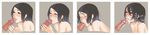  :&gt;= black_hair breasts copyright_request cum facial fellatio hetero highres kaieda_hiroshi long_image medium_breasts oral panels penis shiny short_hair wide_image 