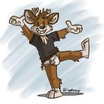  barefoot black_shirt briefs cervid clothing darwin_(tinydeerguy) male mammal shirt t-shirt tighty_whities tinydeerguy underwear white_underwear 