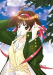  copyright_request highres long_sleeves ribbon solo suzuhira_hiro whistle 