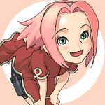  haruno_sakura hijiri_rei lowres naruto naruto_(series) oekaki pink_hair solo 