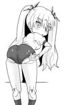  adjusting_buruma adjusting_clothes artist_request ass barasuishou buruma doll_joints greyscale gym_uniform looking_back monochrome rozen_maiden solo 