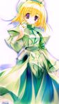  artist_request blonde_hair cropped_jacket hat jacket jewelry klarwind long_skirt long_sleeves lyrical_nanoha magical_girl mahou_shoujo_lyrical_nanoha mahou_shoujo_lyrical_nanoha_a's open_clothes open_jacket purple_eyes ring shamal short_hair skirt solo waist_cape 