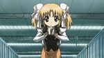  1girl animated animated_gif apricot_sakuraba blush flower galaxy_angel galaxy_angel_rune long_sleeves lowres ribbon solo twintails 