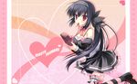  black_hair cleavage fujimaru_mikoto kisaragi_gold_star long_hair red_eyes thigh-highs toranosuke valentine 