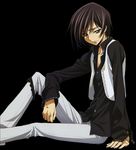  1boy absurdres code_geass extraction highres kimura_takahiro lelouch_lampe lelouch_lamperouge male male_focus solo 