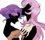  artist_request asymmetrical_docking breast_press breasts cleavage himemiya_anthy long_hair lowres medium_breasts multiple_girls pink_hair purple_hair short_hair shoujo_kakumei_utena sideboob silhouette small_breasts tenjou_utena upper_body very_long_hair wavy_hair yuri 