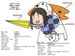  artist_request azumanga_daiou brown_hair cat chiyo_chichi closed_umbrella dendrobium_schema dog electric_fan gundam gundam_0083 gundam_gp-03_stamen kasuga_ayumu parody school_uniform skirt tadakichi-san tail umbrella |_| 