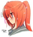  profile red_hair sacchi school_uniform shakugan_no_shana shana solo 