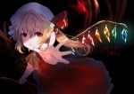  blonde_hair dqn_(dqnww) flandre_scarlet red_eyes signed tears touhou wings 