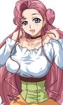  artist_request breasts code_geass covered_nipples euphemia_li_britannia large_breasts long_sleeves lowres pink_hair smile solo 