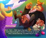  absurd_res after_masturbation anthro balls dragon enookie hi_res humanoid_penis male mammal moneybags_(spyro) obese obese_male overweight overweight_male penis prostitution spyro spyro_reignited_trilogy spyro_the_dragon ursid video_games 