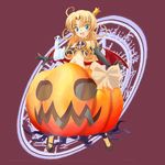  :3 animated animated_gif demon_girl gif_artifacts melissa_seraphy naked_pumpkin pointy_ears pumpkin solo succubus waga_mama_capriccio 