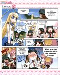  animal_ears army-san blonde_hair blue_eyes brown_eyes brown_hair camouflage camouflage_hat comic dog_ears dog_tail english hard_translated hat helmet highres hirai_yukio left-to-right_manga long_hair maria-sama_ga_miteru maritan military military_uniform multiple_girls navy-san necktie parody pink_hair pixel_maritan scan school_uniform short_hair skirt tail translated uniform 