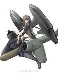  aircraft airplane boots he_115 mecha_musume military nano original pontoon seaplane solo world_war_ii 