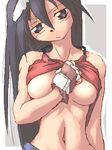  breasts copyright_request large_breasts lowres oekaki shirt_lift solo sun-3 underboob 