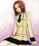  artist_request ashford_academy_uniform code_geass gradient gradient_background green_eyes kallen_stadtfeld long_sleeves red_hair school_uniform solo 