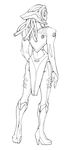  artist_request bodysuit boots greyscale helmet high_heels male_focus monochrome pilot_suit shoes solo volkovo zone_of_the_enders 
