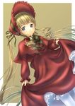  blonde_hair long_hair long_sleeves pantyhose rozen_maiden sabamu shinku solo white_legwear 