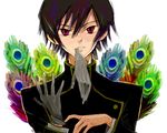  code_geass glove_in_mouth gloves lelouch_lamperouge long_sleeves male_focus mouth_hold poo_(donkan_gokko) solo 