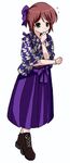  bashamichi hakama honami_yuu japanese_clothes kimono purple_hakama rozen_maiden solo souseiseki tasuki yagasuri 