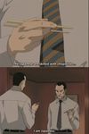  chopsticks heinrich_lunge long_sleeves mirror monster_(manga) multiple_boys screencap subtitled 