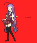  ayase_yue long_hair mahora_academy_middle_school_uniform mahou_sensei_negima! maro_nie school_uniform solo thighhighs 