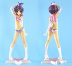  ass boots brown_eyes bubba butt_crack energy_gun figure gun headset midriff nagato_yuki photo purple_hair ray_gun short_hair short_shorts shorts solo sos_galactic_patrol star suzumiya_haruhi_no_yuuutsu weapon 