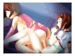  2girls animated animated_gif brown_hair censored futa_with_female futanari hybrid_animation lowres mosaic_censoring multiple_girls penis punyupuri_rondo sex tinkle_bell vaginal 