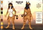  2019 anthro breasts digital_media_(artwork) featureless_breasts featureless_crotch felid feline female lycangel mammal model_sheet nude serval solo stanidng 