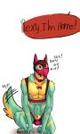  comic dialogue humanoid_hands male petplay pup_mask puppyplay roleplay simple_background thekinkybear white_background 
