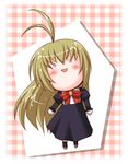  antenna_hair blush bow chibi kariga long_sleeves lowres male_focus miyanokouji_mizuho otoko_no_ko otome_wa_boku_ni_koishiteru parody solo style_parody yoda_(artist)_(style) 