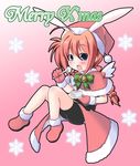  aiai bike_shorts christmas hat lyrical_nanoha mahou_shoujo_lyrical_nanoha mahou_shoujo_lyrical_nanoha_a's santa_costume solo vita 