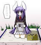  animal_ears bunny_ears harunatsu_akito long_sleeves lowres reisen_udongein_inaba solo touhou translated 