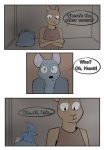  2018 anthro bat comic debbie_(yinller) dialogue digital_media_(artwork) female fur hi_res lary_(yinller) male mammal montimer_(yinller) mouse rodent ronnie_(yinller) sleeping squirrel yinller young 