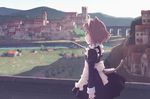  animal_ears cat_ears long_sleeves maid nyaou original solo village 