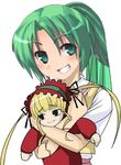  crossover exif_thumbnail_surprise grin higurashi_no_naku_koro_ni multiple_girls parody rozen_maiden shinku smile sonozaki_mion third-party_edit 