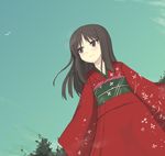  copyright_request ikura_hato japanese_clothes kimono long_sleeves lowres sky solo 
