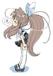  copyright_request mibu_natsuki school_uniform short_sleeves solo thighhighs 