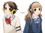  bose candy cardigan food headphone_+_musume headphones lollipop multiple_girls original otakubeam school_uniform sennheiser serafuku sweater wallpaper 