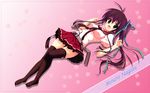  akane_iro_ni_somaru_saka blush crossover hoshizora_e_kakaru_hashi nagase_minato ryohka seifuku thigh-highs 