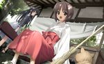  amatsume_akira cat hashimoto_takashi japanese_clothes migiwa_kazuha miko yosuga_no_sora 