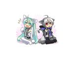  animal_ears caffein catgirl hatsune_miku jpeg_artifacts tail vocaloid white yowane_haku 