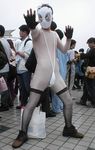  bodysuit cosplay hentai_kamen long_sleeves male_focus panties photo slingshot_swimsuit solo swimsuit thighhighs ultimate_hentai_kamen underwear 