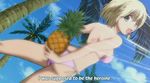  amaenaideyo!! back bikini blonde_hair kazusano_kazuki palm_tree screencap short_hair solo swimsuit tree 
