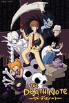  3boys amane_misa bags_under_eyes death_note l_(death_note) matt_groening_(style) multiple_boys nina_matsumoto parody rem_(death_note) ryuk style_parody the_simpsons yagami_light 