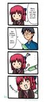  1girl 4koma :3 comic english hard_translated kohaku lord_phr0zen nyoro~n parody syringe toono_shiki translated tsukihime 