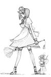  greyscale hisui kohaku maid mike156 monochrome multiple_girls sketch tsukihime 